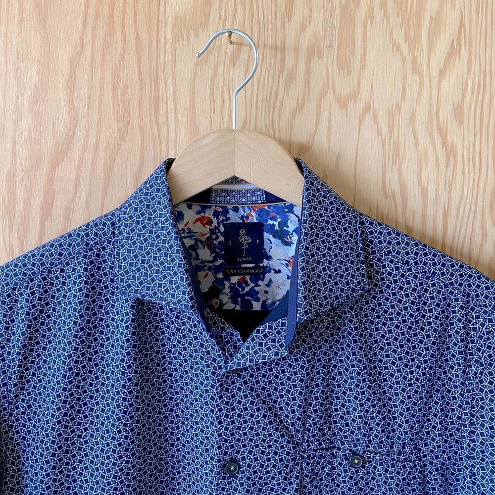 Denim & Flower Men’s Cotton Shirt